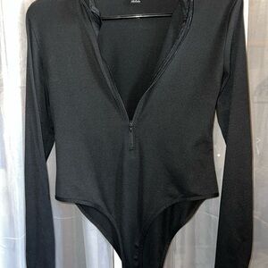 Black Long Sleeve Bodysuit
